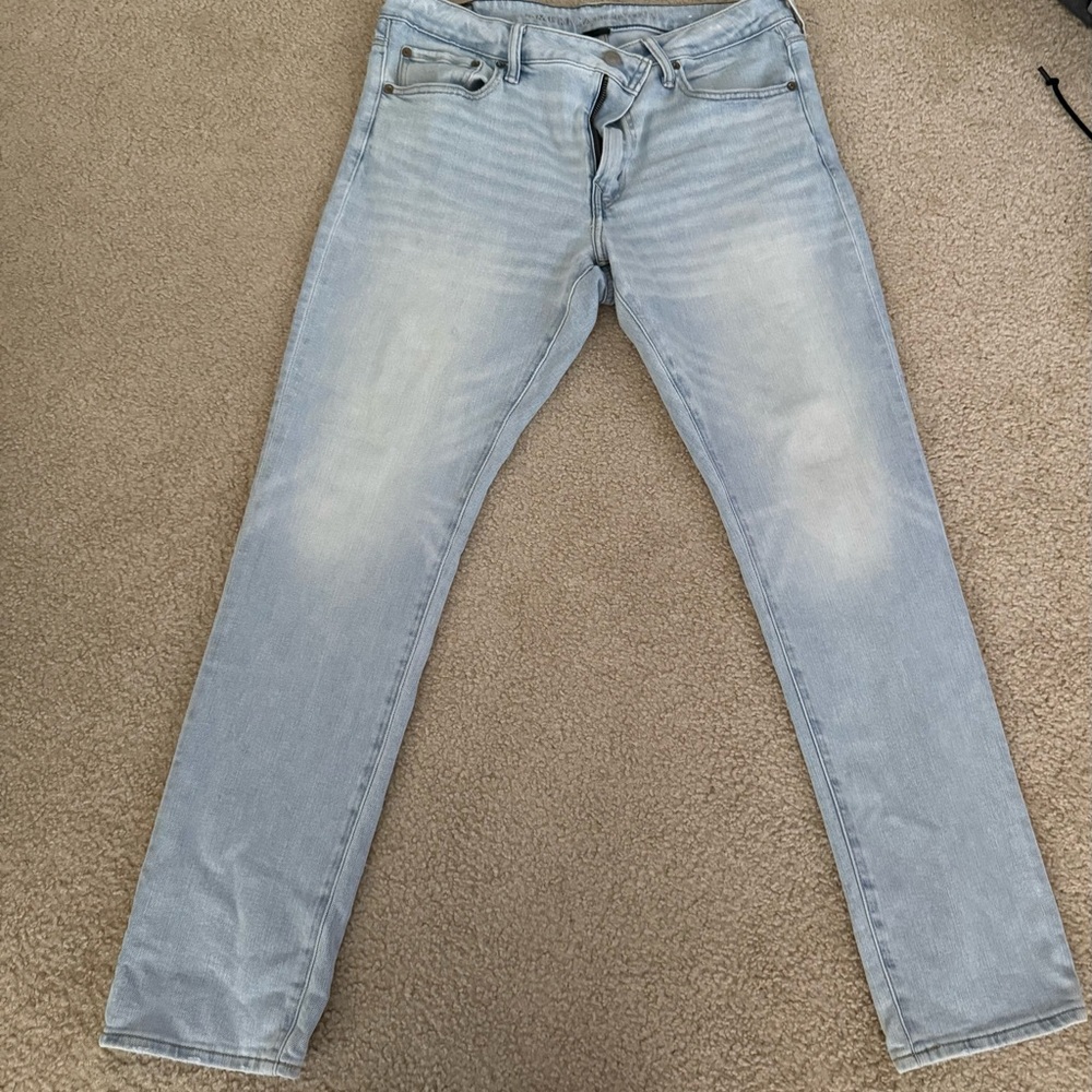 American Eagle Outfitters Men's Light Wash Skinny Jeans